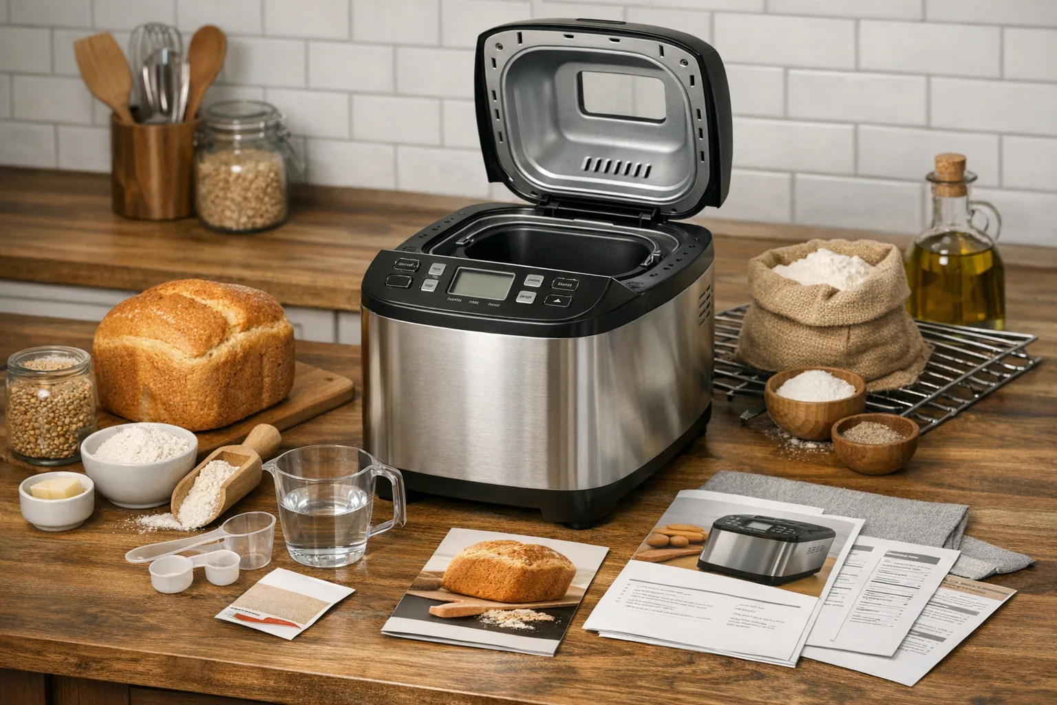 Brotbackautomat kaufen und einrichten: Tipps fuer die richtige Wahl und ersten Einsatz