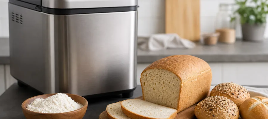 Glutenfreie Rezepte fuer Brotbackautomat: Brot und Broetchen ohne Gluten
