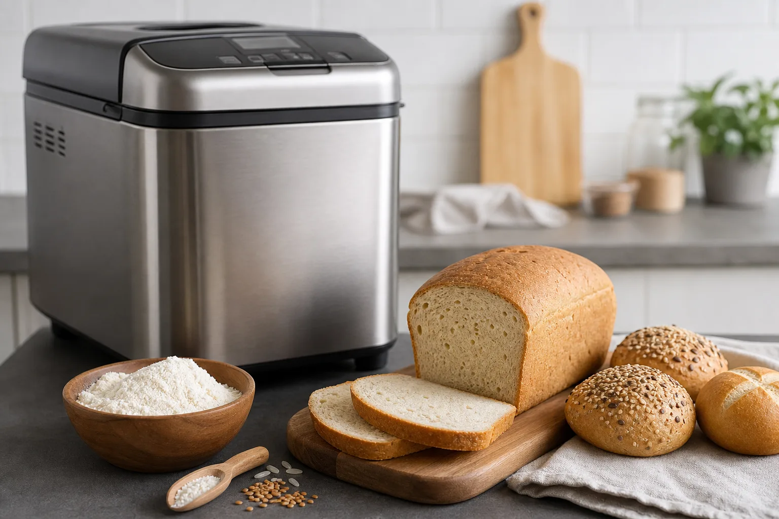 Glutenfreie Rezepte fuer Brotbackautomat: Brot und Broetchen ohne Gluten