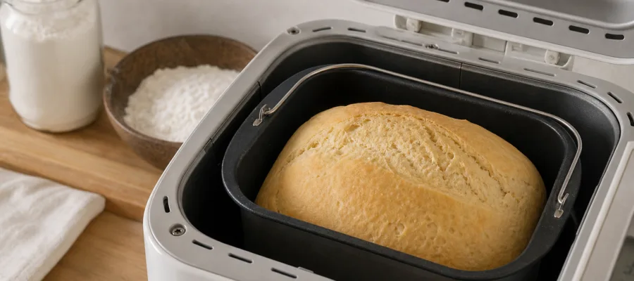 Glutenfreies Weissbrot im Brotbackautomat: lockeres Basisrezept